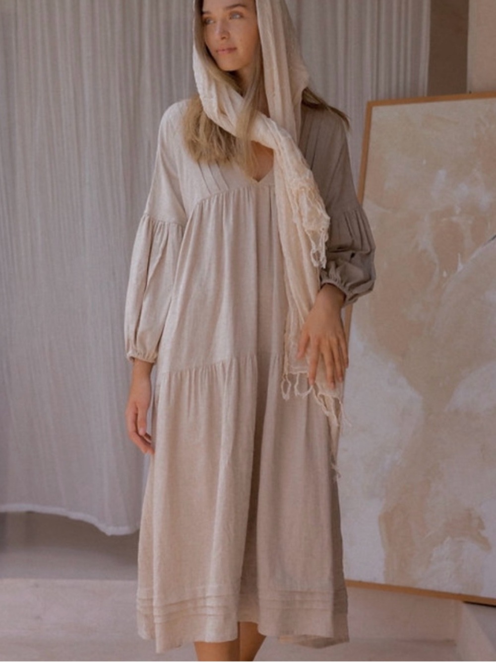 Opia Linen Maxi Dress